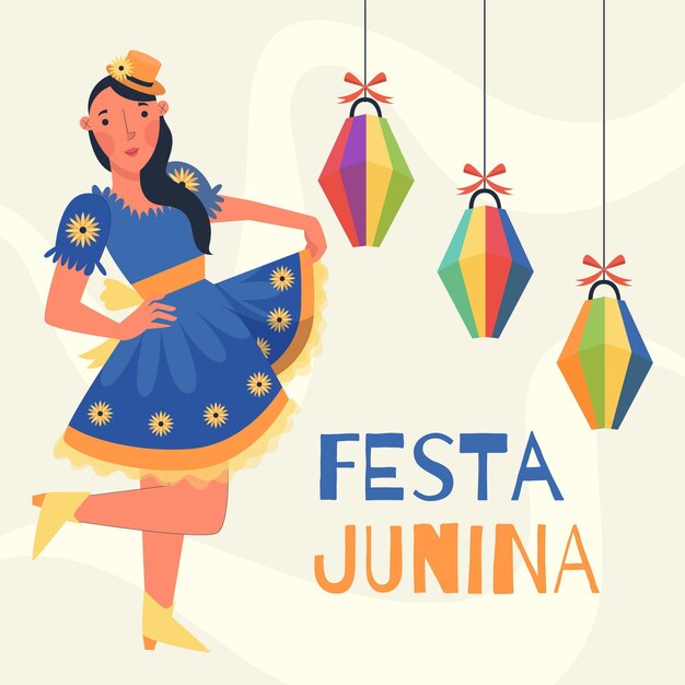 Flat festa junina celebration