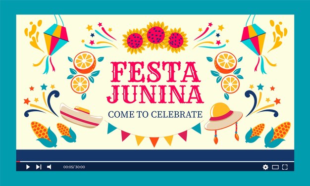 Flat festas juninas youtube миниатюра