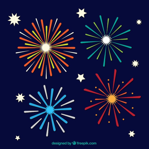 Flat fireworks pack