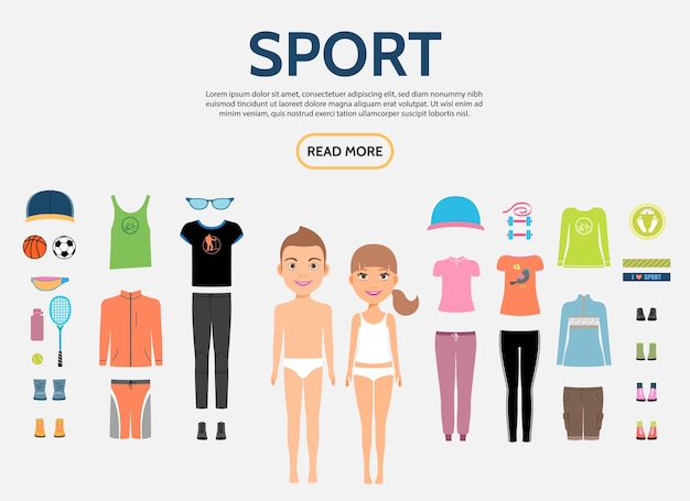 Sport clothing - Visual Dictionary