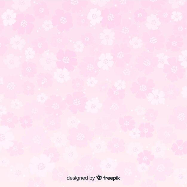 Flat floral background