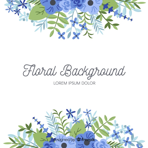 Free vector flat floral background