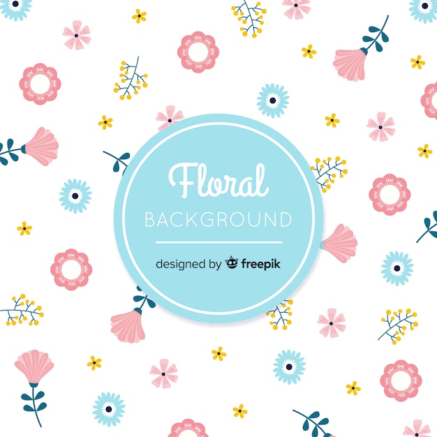 Free vector flat floral background