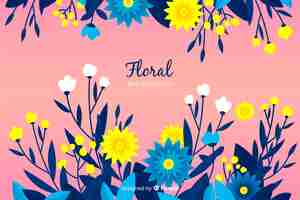 Free vector flat floral background