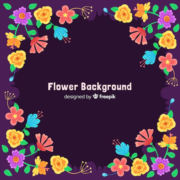 Free vector flat floral background