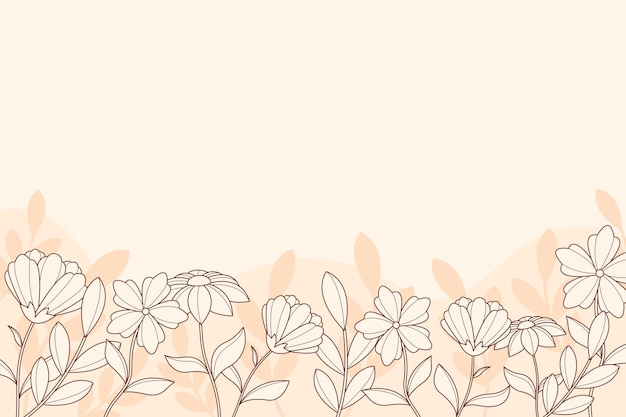 Free vector flat floral background