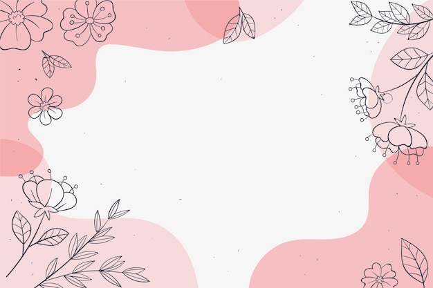 Free vector flat floral background