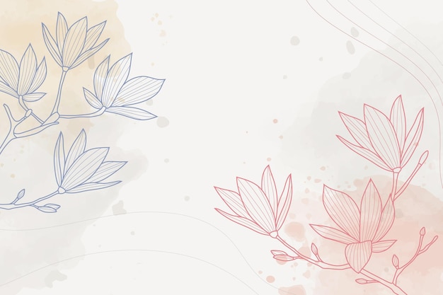 Free vector flat floral background