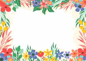 Free vector flat floral background