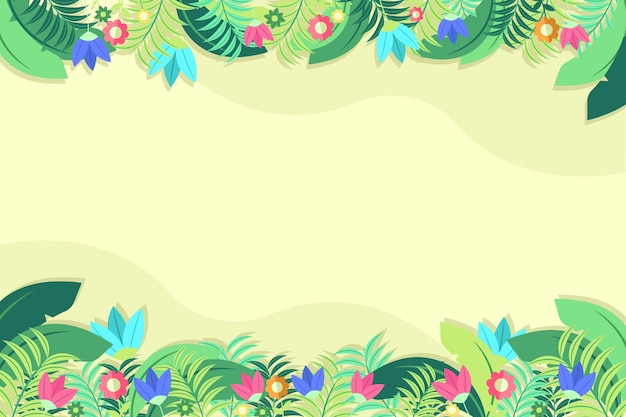 Free vector flat floral background