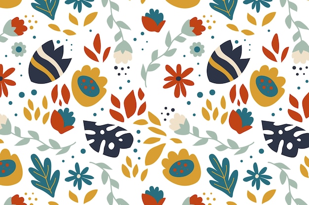 Design piatto con motivo floreale