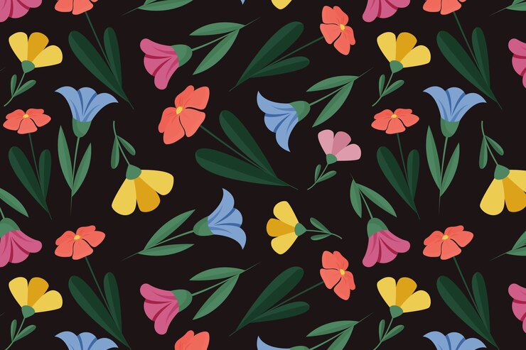 Free Vector flat floral pattern design