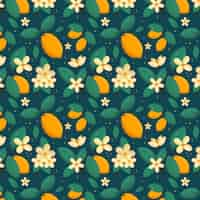 Free vector flat floral pattern design