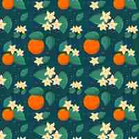 Free vector flat floral pattern design