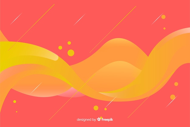 Flat fluid shapes background