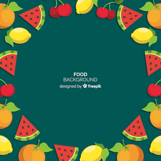 Free vector flat food background