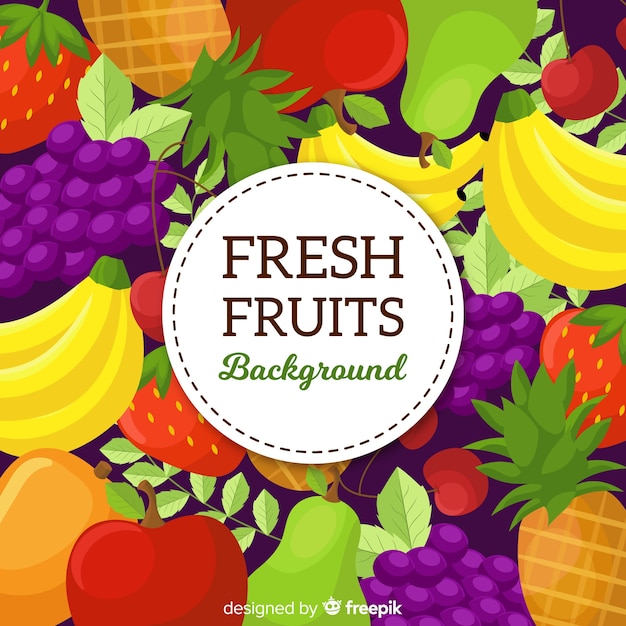 Free vector flat food background