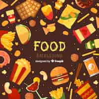 Free vector flat food background