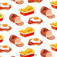 Free vector flat food background