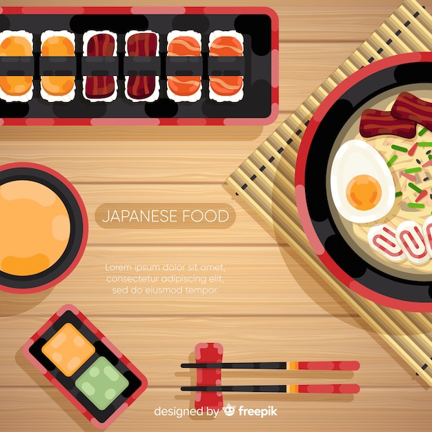 Free vector flat food background