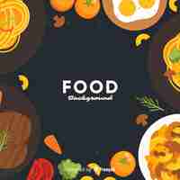 Free vector flat food background