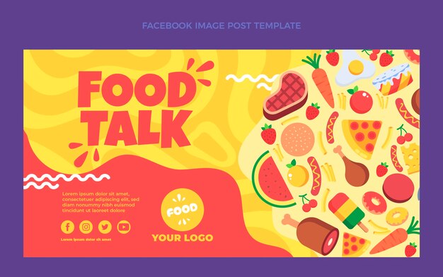 Flat food facebook post