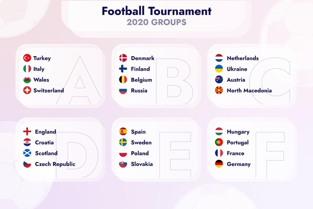 フランスフラグとユーロ16の背景 無料のベクター
