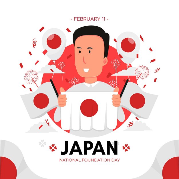 flat foundation day japan celebration
