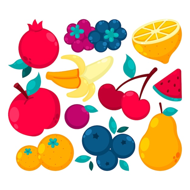 Flat fruit collection