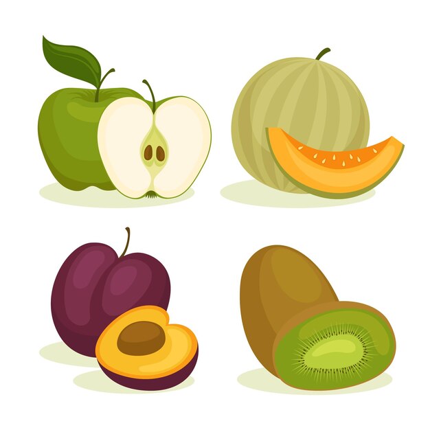 Flat fruit collection