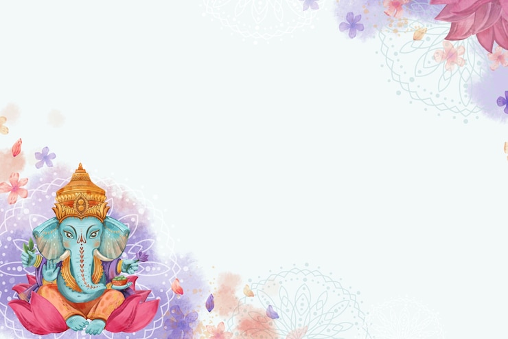 Free Vector flat ganesh chaturthi background