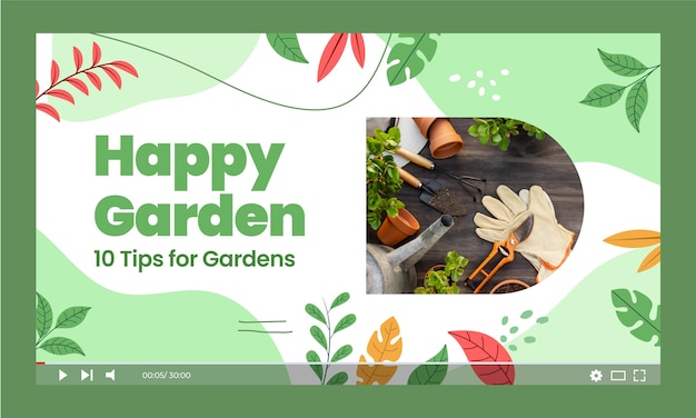 Flat gardening youtube thumbnail