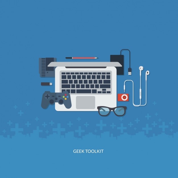 Free vector flat geek tool kit