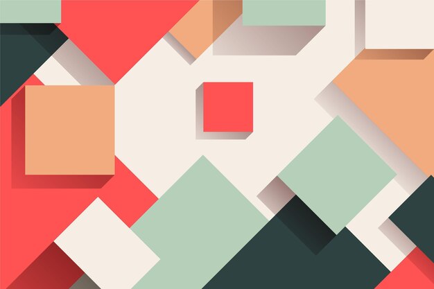 Flat geometric background