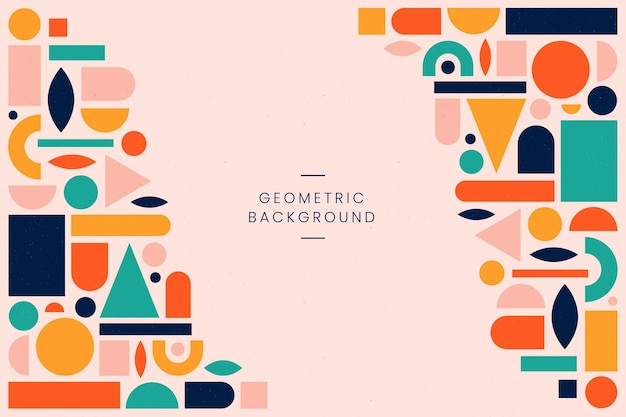 Flat geometric background