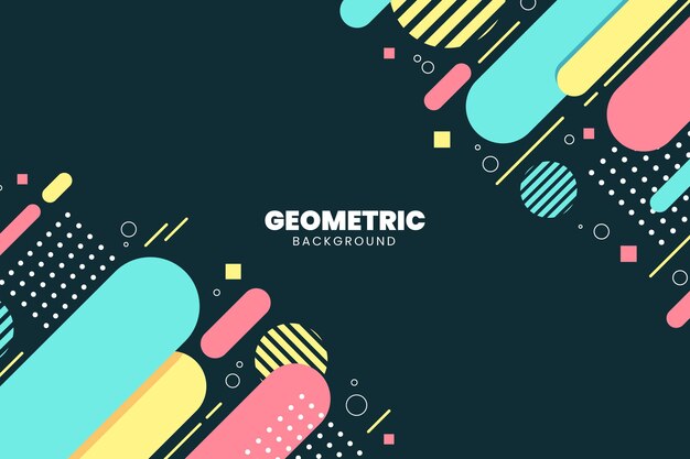 Flat geometric background