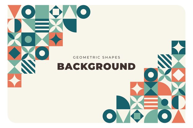 Flat geometric background