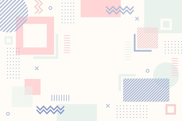 Flat geometric background Free Vector