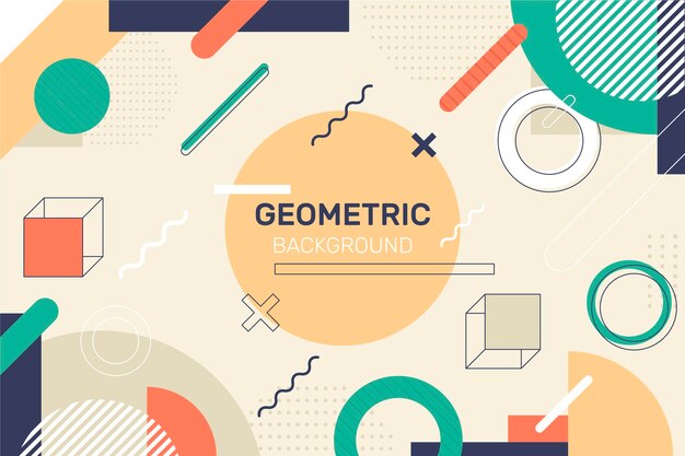 Flat geometric background