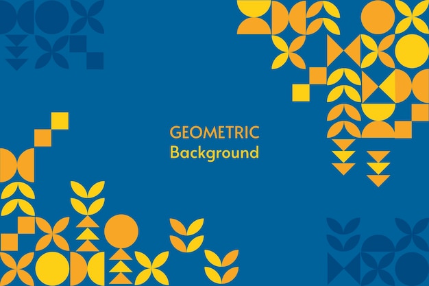 Flat geometric background