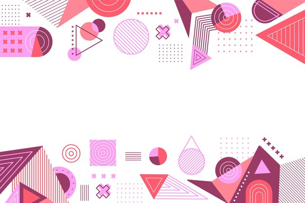 Flat geometric background