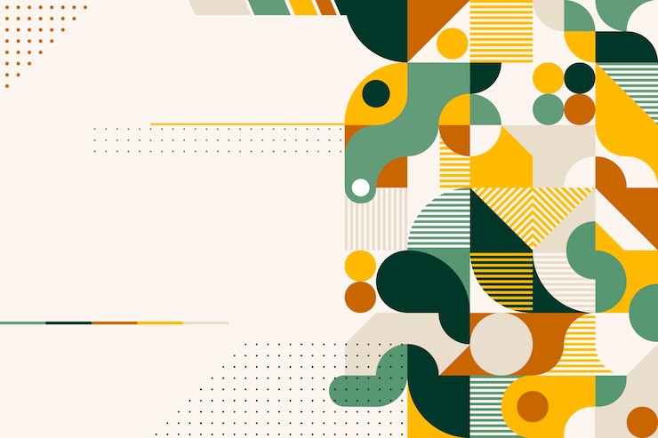 Free Vector flat geometric background