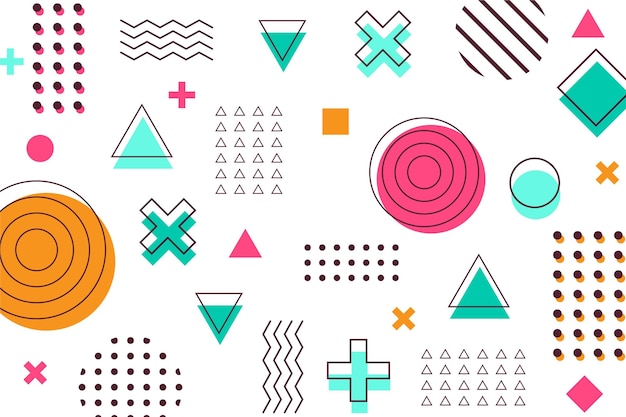 Flat geometric background