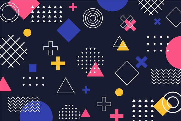 Flat geometric background