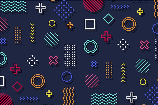 Flat geometric background