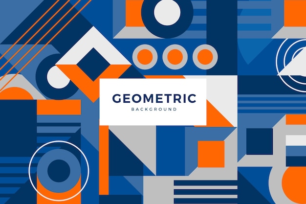 Flat geometric background