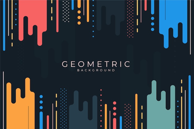 Flat geometric background