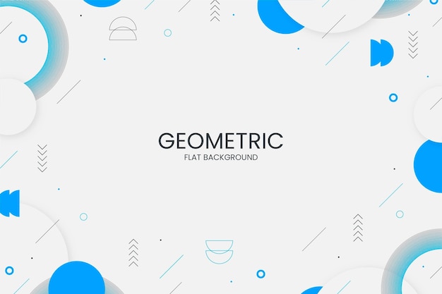 Flat geometric background