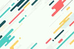 Free vector flat geometric background