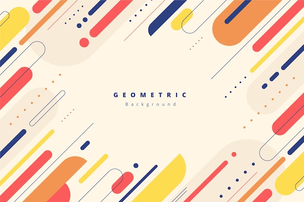 Flat geometric background